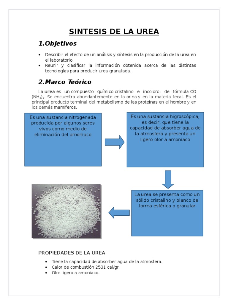 Sintesis de La Urea | Amoníaco | Urea