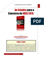 Plano de Estudos INSS 2015