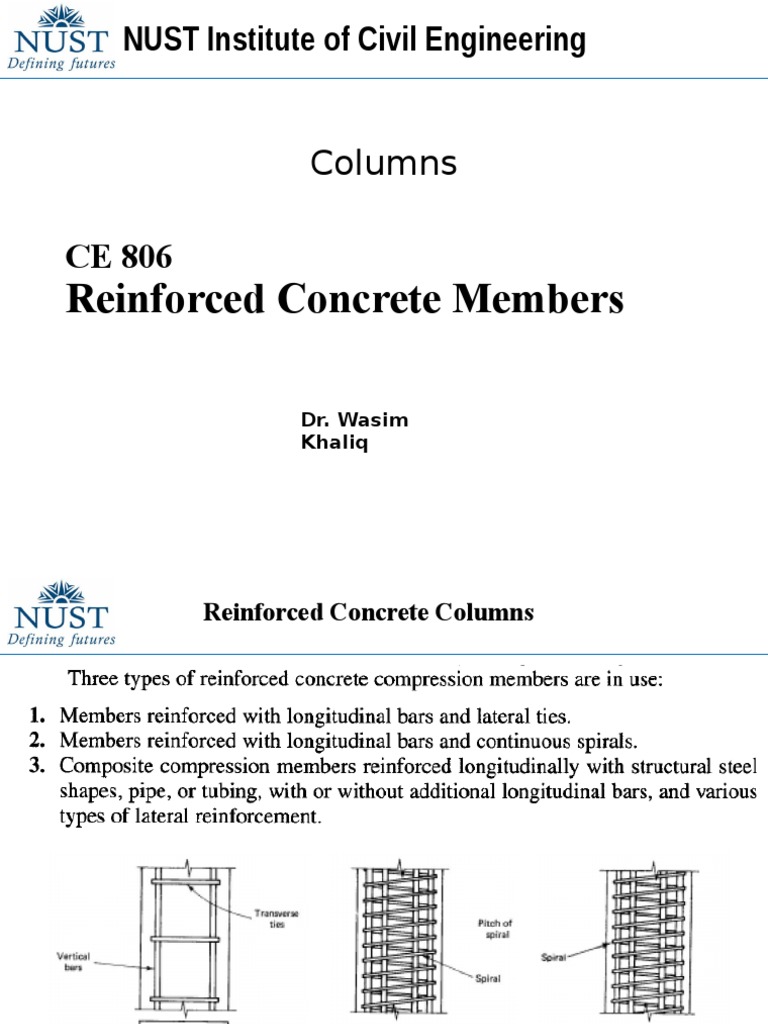 Reinforced Concrete Column Behavior | PDF | Column | Strength Of Materials
