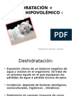 Deshidratación + Shock Hipovolémico