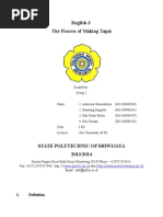 English 3 Making Tapai