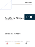 Plantilla Plan para La Gestión de Riesgos