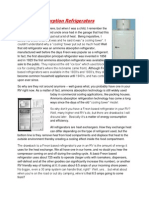 Ammonia Absorption Refrigerators