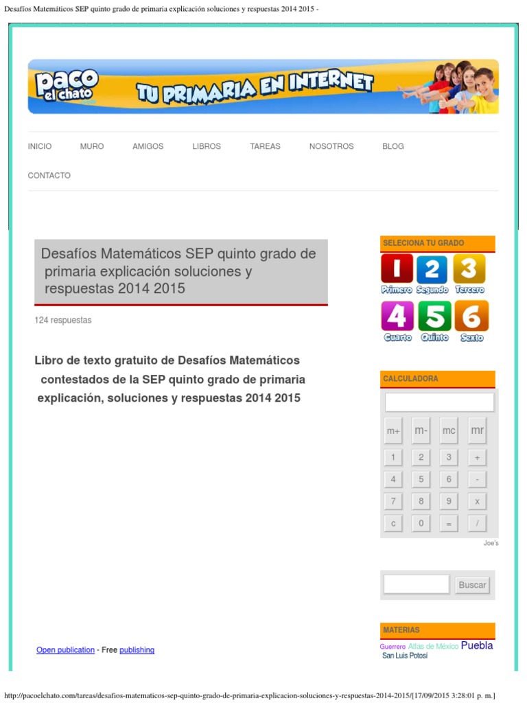 Desafios Matematicos Sep Quinto Grado De Primaria Explicacion Soluciones Y Respuestas 2015 2016 Bimestre 1 Fraccion Matematicas Matematica Elemental