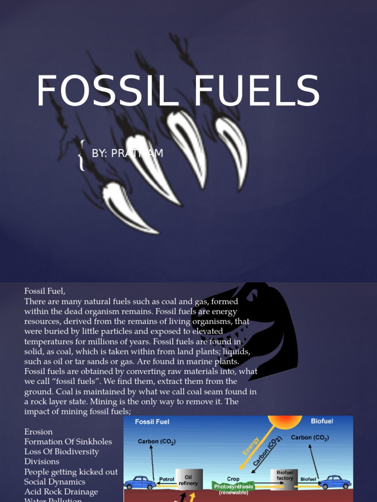 Understanding Fossil Fuels and Their Impact | PDF | Home & Garden ...