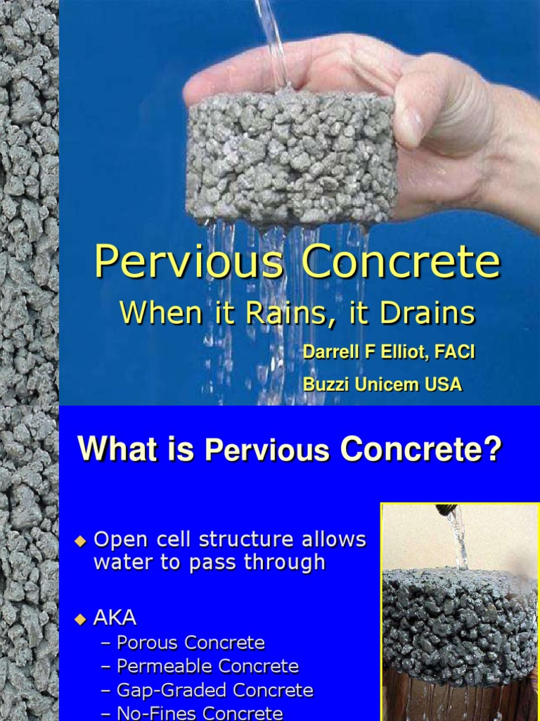 Pervious Concrete: Drainage Solutions | PDF | Concrete | Permeability ...