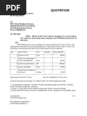 Work Order