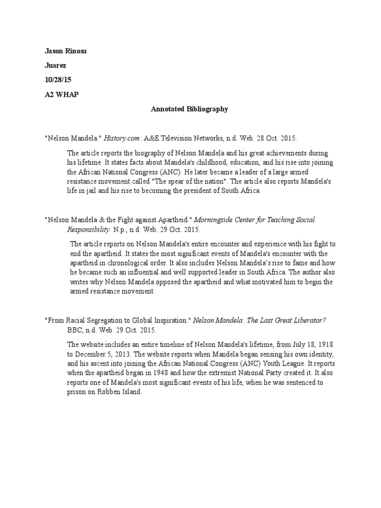 History project example image