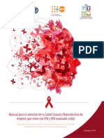 Manual para La Atención de La Salud Sexual y Reproductiva de Mujeres Que Viven Con VIH y VIH Avanzado (Sida)