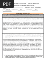 Download Observation Field Notes Form by Jordan SN291888830 doc pdf