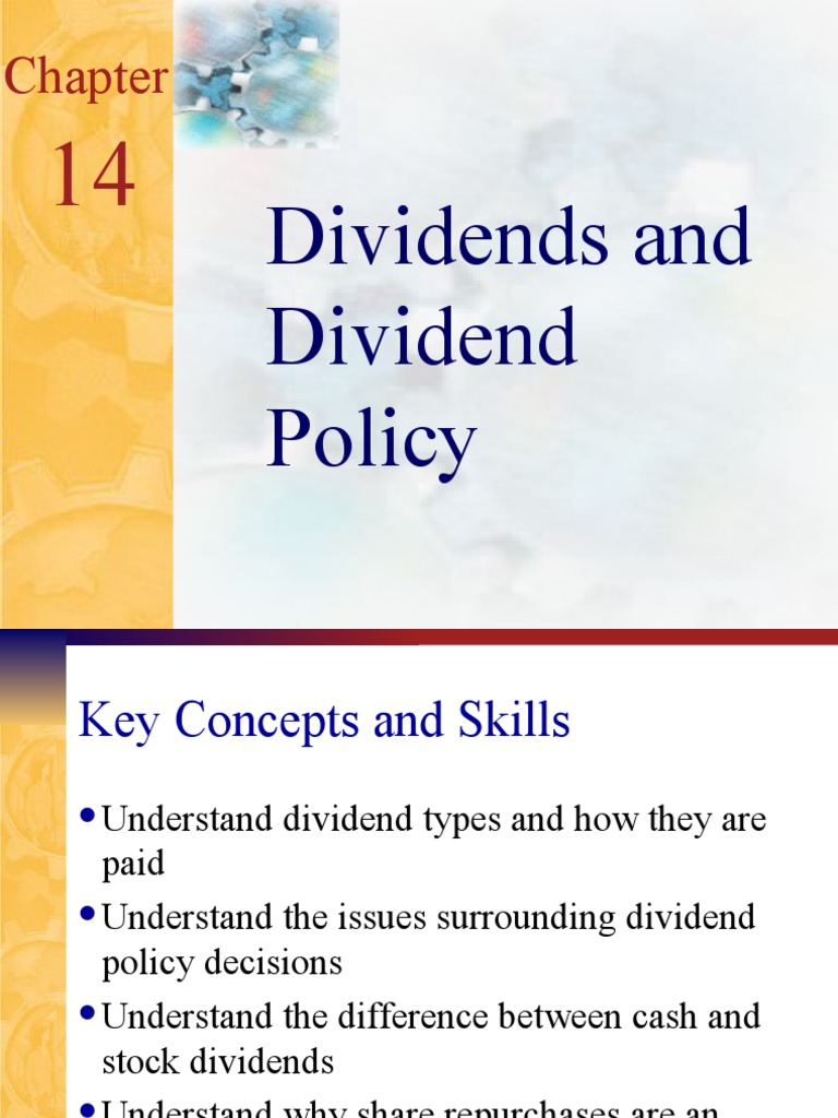 Dividends and Dividend Policy | PDF | Dividend | Share Repurchase