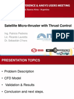 Satellite Micro Thruster With Thrust Control