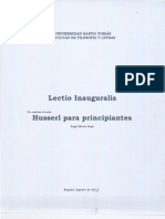 Sopó - Husserl para Principiantes