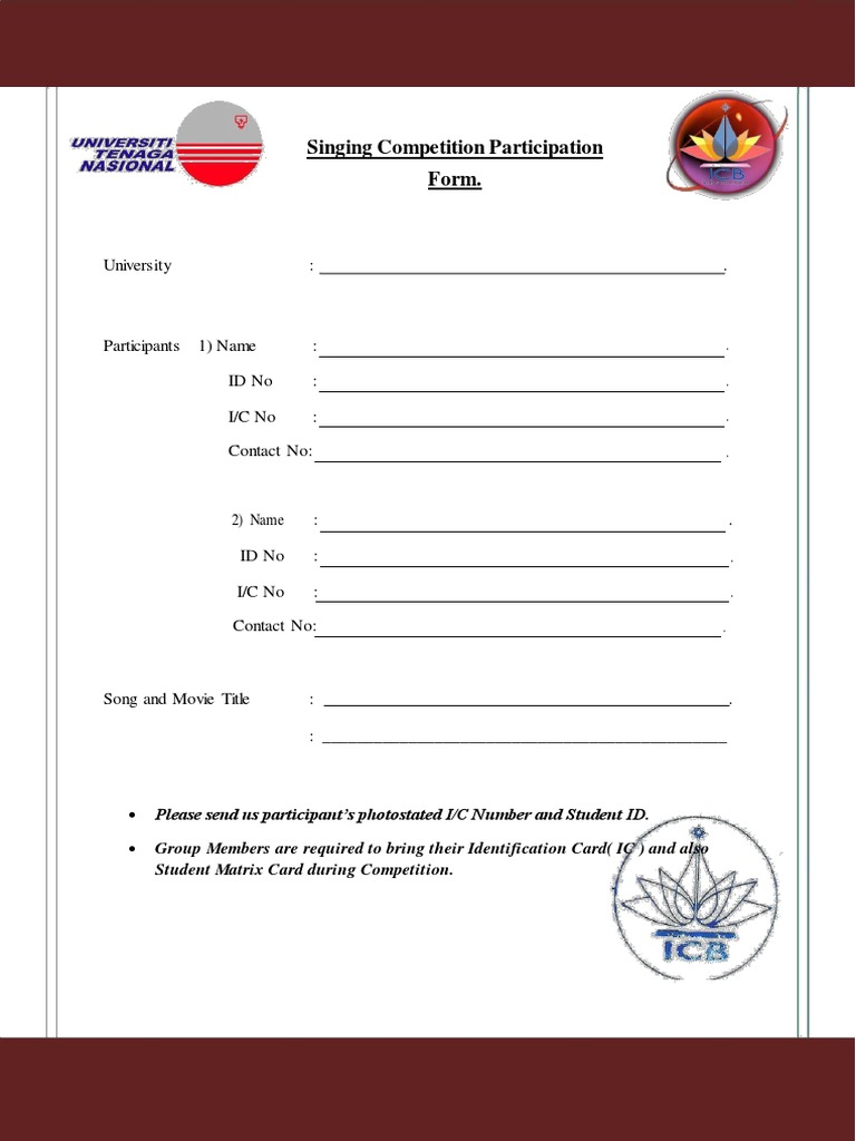 chakravedaz Singing Competition Participation Form & Rules and Regulations