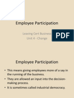 Employee Participation Teamwork
