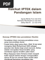 Hakikat IPTEK Dalam Pandangan Islam Ok