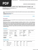 Booking Confirmation On IRCTC, Train: 12004, 04-Dec-2015, CC, NDLS - LJN