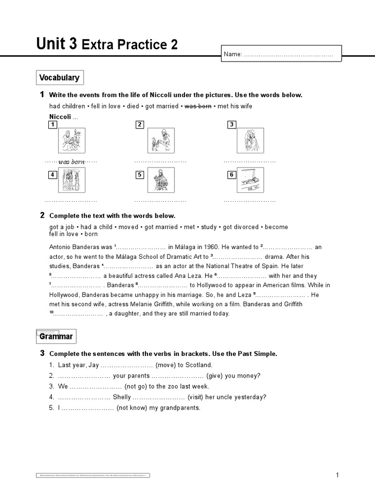 Unit 3: Extra Practice 2 | PDF | Language Arts & Discipline