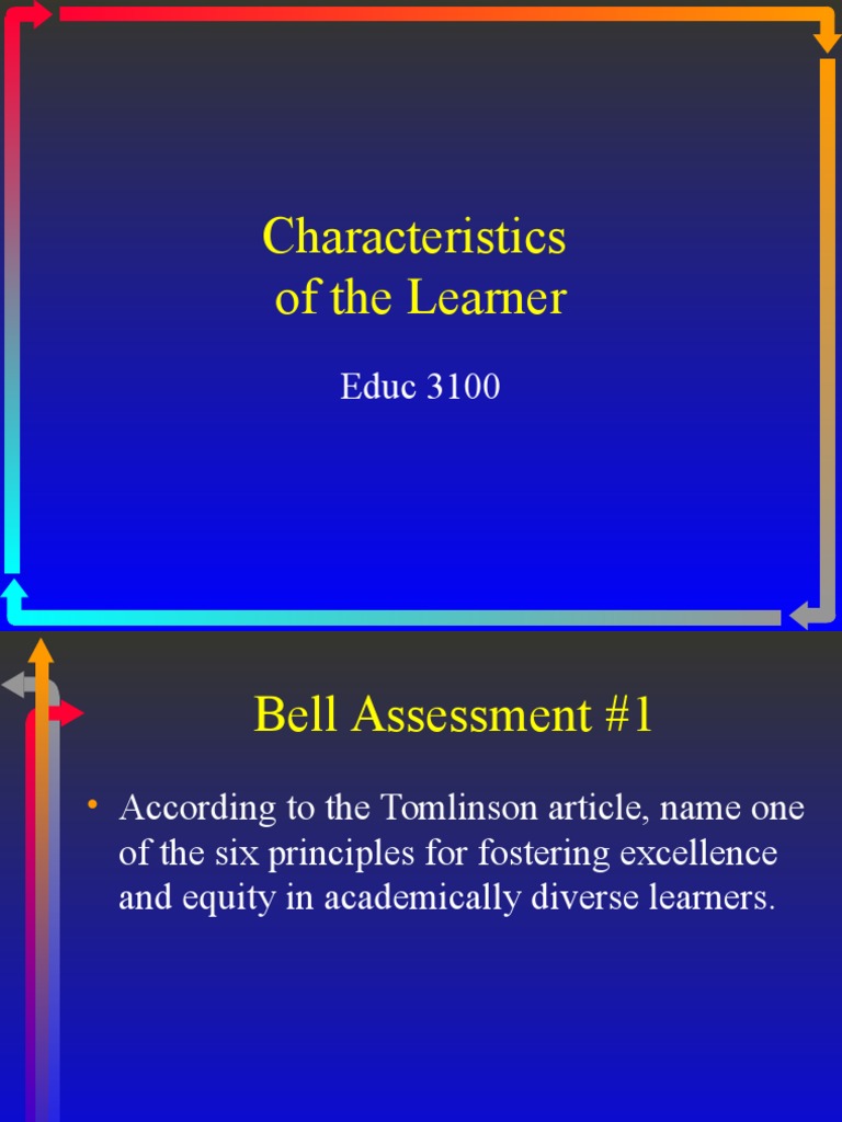 Understanding Learner Characteristics | PDF | Learning Styles | Learning