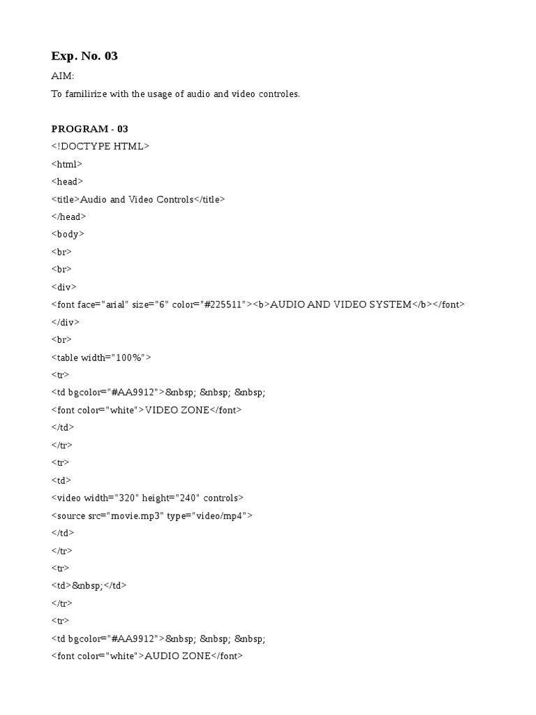 Exp. No. 03: Program - 03 | PDF