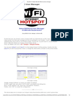 About Wi-Fi HotSpot - Mikrotik RADIUS and User Manager