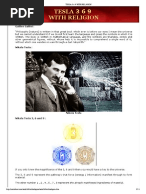 Tesla 3 6 9 With Religion