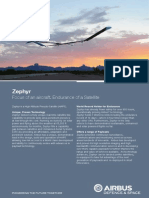 Zephyr: Focus of An Aircraft. Endurance of A Satellite