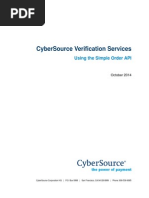 Cybersource-Verification Svcs SO API