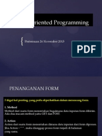 Object Oriented Programming