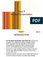 Topic - 9 VERTICAL TRANSPORT SYSTEM PDF