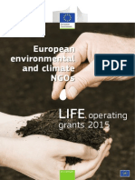 NGOs Compilation 2015: European Environment & Climate NGOs