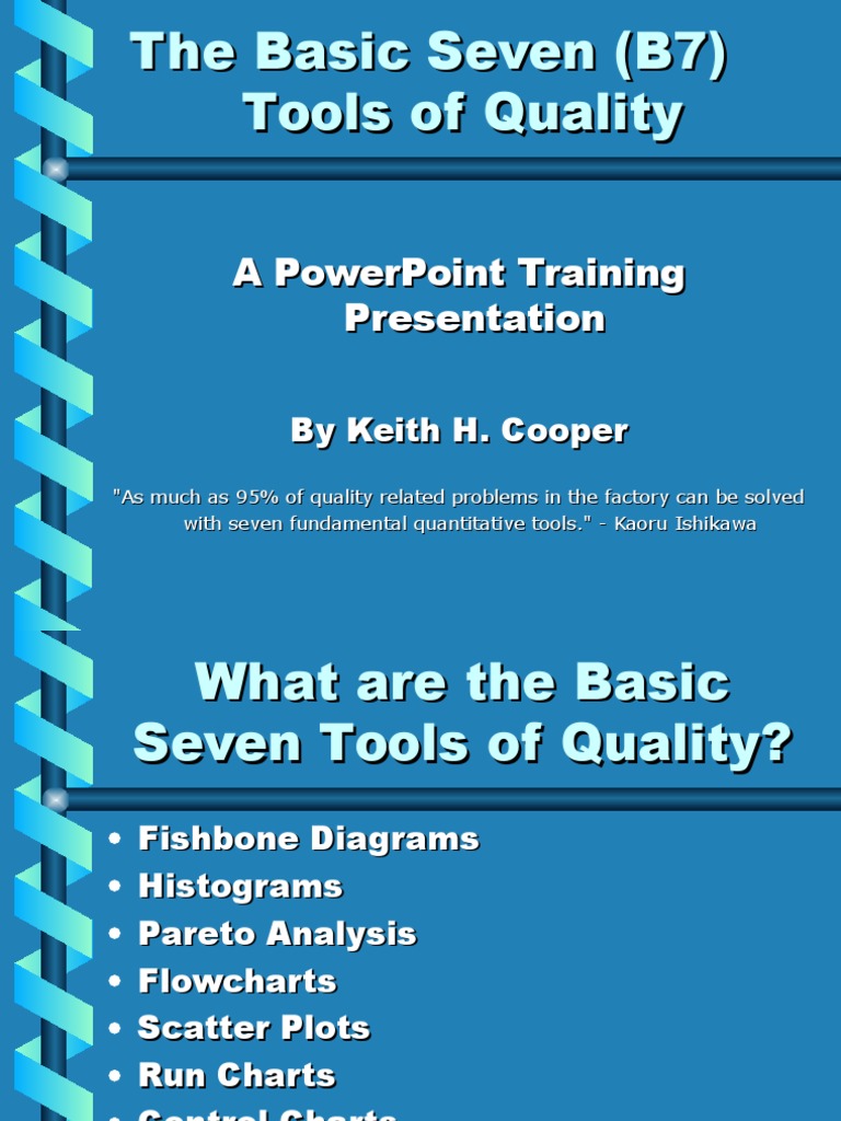 Basic Seven Quality Tools Guide | PDF | Histogram | Scatter Plot