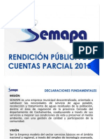 Rendición de Cuentas Parcial SEMAPA 2015