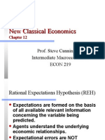 Rational Expectations Hypothesis and New Classical Economics