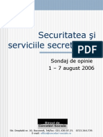 Sondaj BCS August 2006 Securitatea