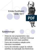 Aula Sociologia - Fato Social (Durkheim)
