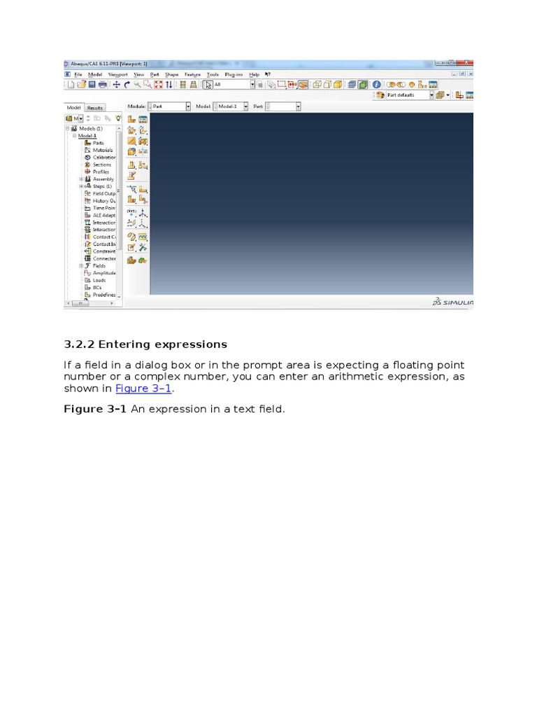 Entering Expressions in Abaqus/CAE | PDF | Teaching Methods & Materials ...