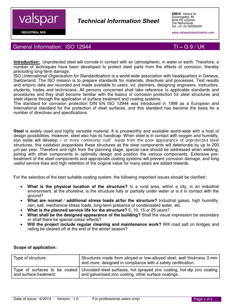 Iso 12944 | PDF | Corrosion | Galvanization