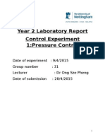 Year 2 Lab Report Pressure Control Experiment