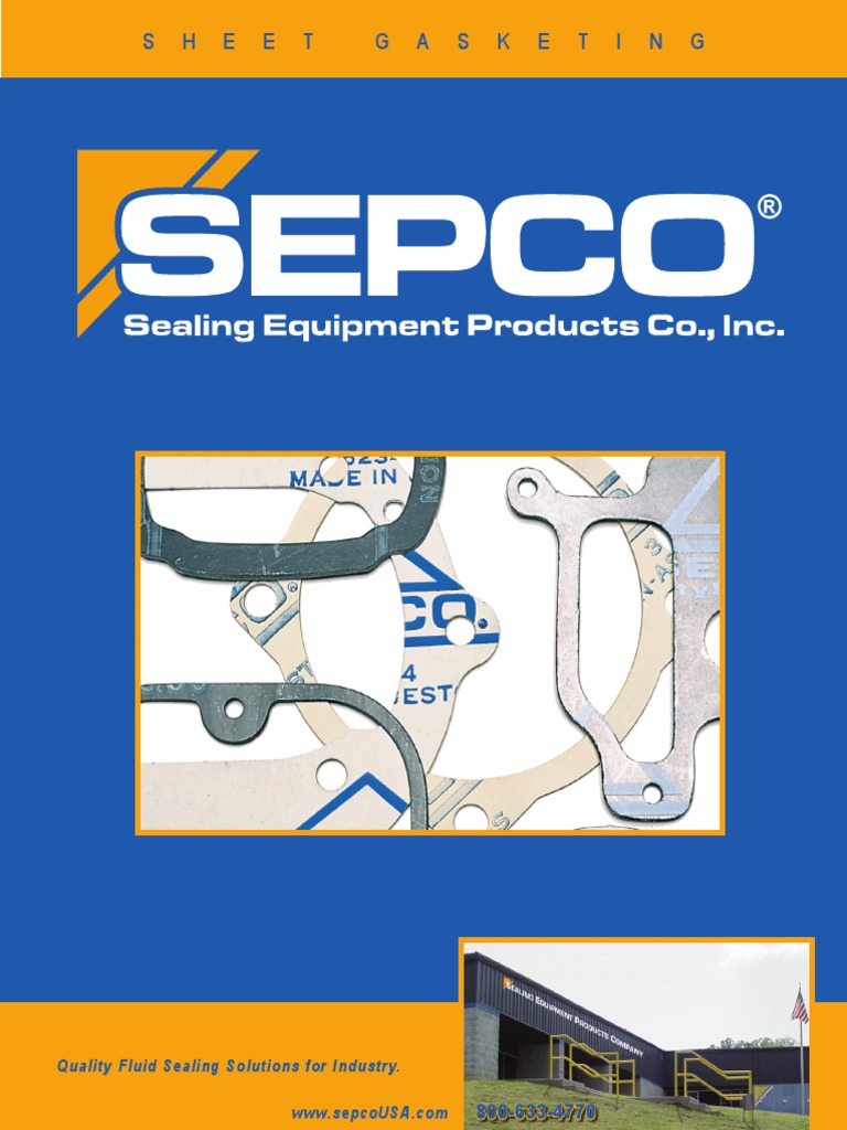 Gasket Catalog SEPCO Chemical Substances Chemical Compounds