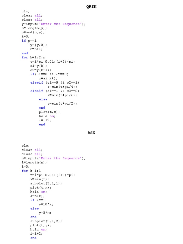Matlab Codes | PDF
