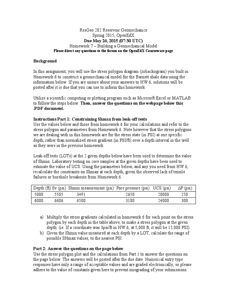 Reservoir geomechanics homework 7 08 picture