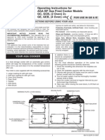 Operating Instructions For AGA BF Gas Fired Cooker Models GC, GCB, (2 Oven) 2 GE, GEB, (4 Oven) 4