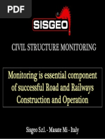 Civil Structure GEOTECHNICAL Monitoring, italian point of view