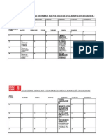 Calendario de Trabajo Y Actos Públicos de La Agrupación Socialista.1 Marzo