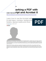 Watermarking A PDF