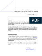 Anonymous Data For Test Oracle HR Schemas: A Net 2000 Ltd. White Paper