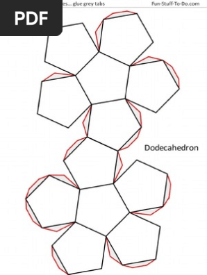 Dodecahedron Shape TEMPLATE