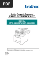 Mfc-9840 Parts List