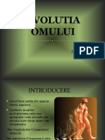  Evolutia Omului Ppt